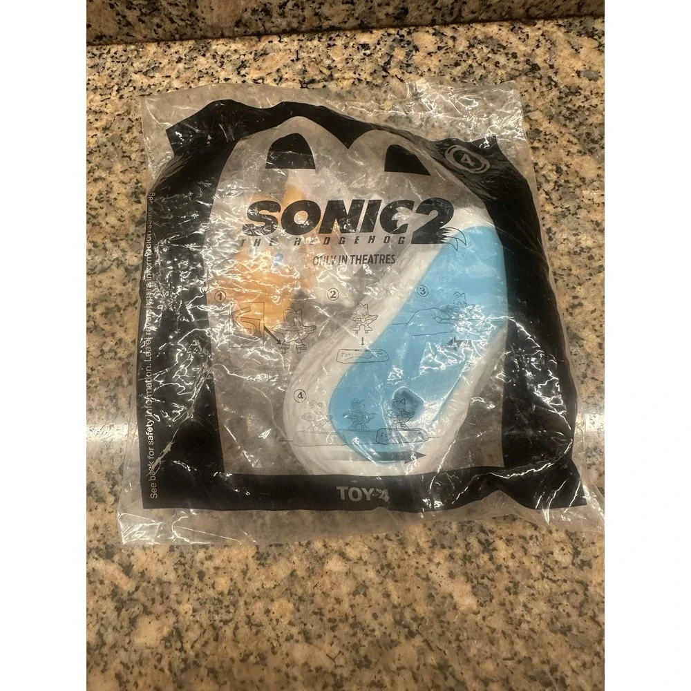 McDonald's Happy Meal Sonic 2 The Hedgehog Toy Figure #4 2022‎ New Bagged Promo